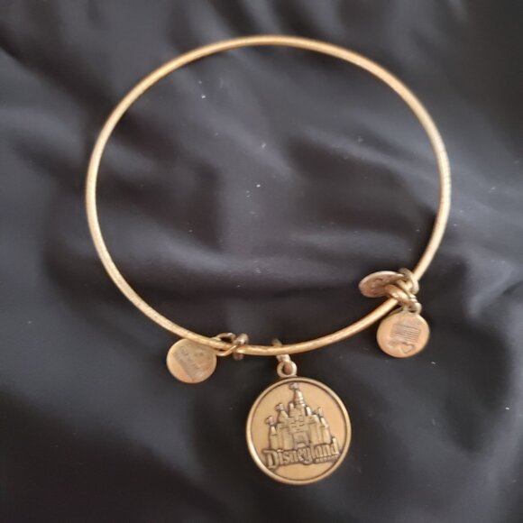 Alex and Ani Walt Disney World Bracelet Cinderella’s Castle Gold Bangle - Picture 3 of 4